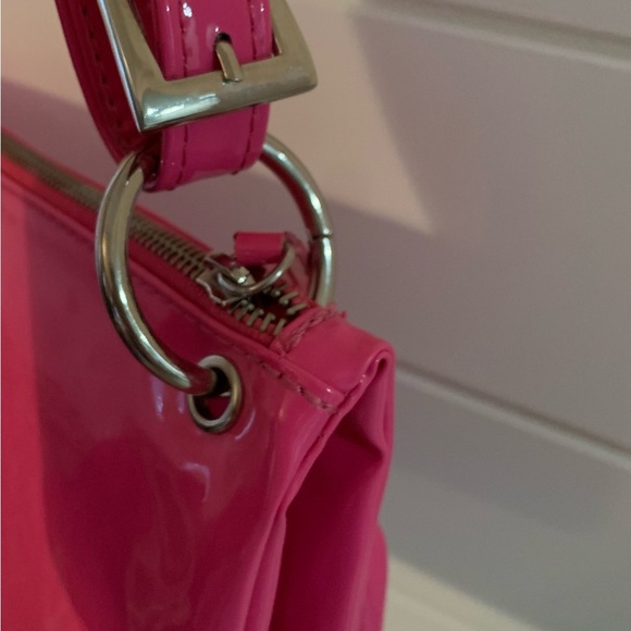 Matt & Nat Hot Pink Purse - 12x5.5 Barbie doll pink with lots of pockets. - Picture 4 of 11